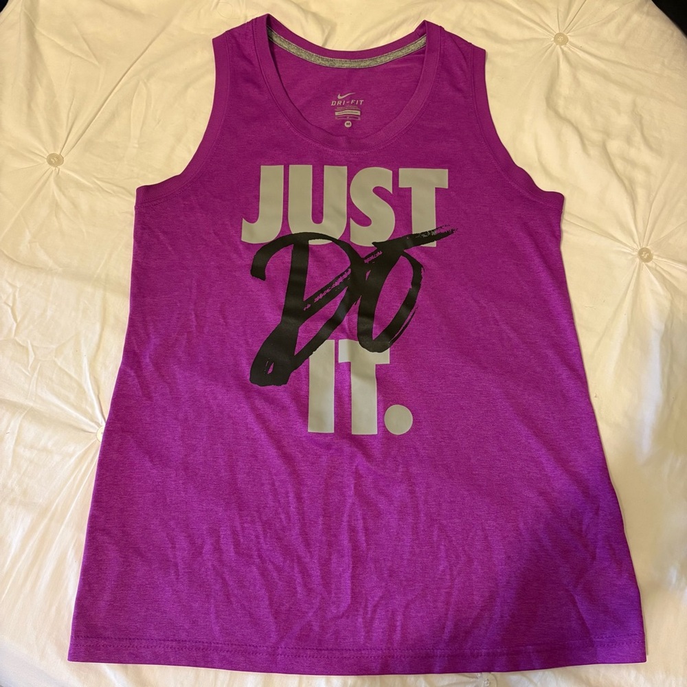 Nike Women's “Just Do It” Purple Tank Top
